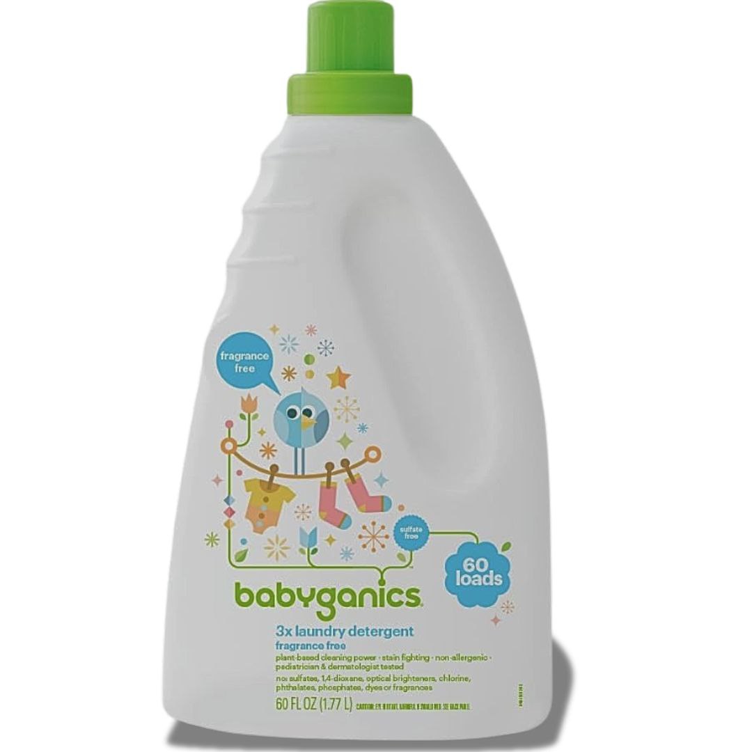 Babyganics 3X Baby Laundry Detergent, Stain-Fighting | DeerUniverse.me 